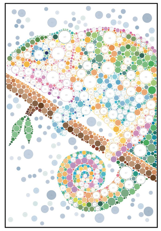 Livre Auzou Mes tableaux au numéro – Animaux sauvages, activité créative avec stickers pour enfants