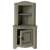 Mini armoire d'angle vert clair pour lapins et souris Maileg.