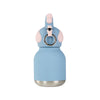 Mini gourde enfant isotherme éléphant bleu 200ml Asobu avec porte-clé