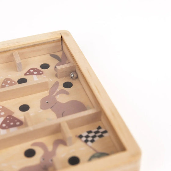 Mini labyrinthe en bois lapins Egmont Toys – jeu d’adresse enfant