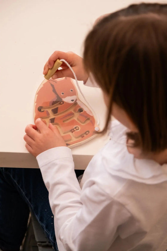 Mini labyrinthe magnétique écureuil en bois Egmont Toys – jeu éducatif enfant