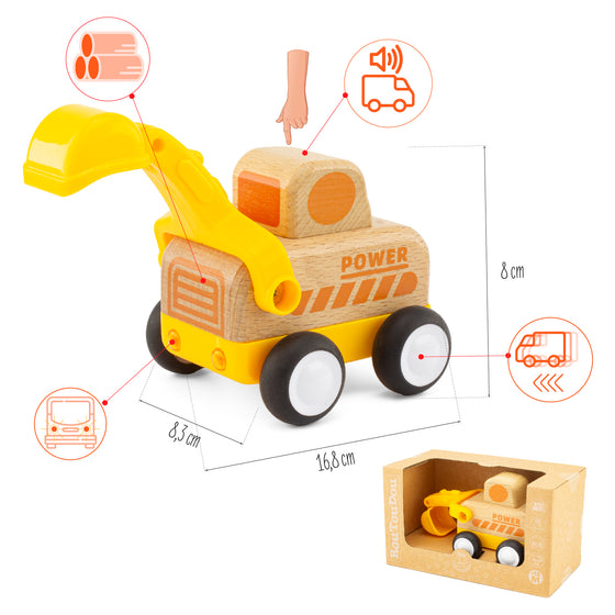 Mini pelleteuse en bois Ulysse