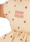 Mini poupée Cherry Dot Konges Sløjd avec robe à pois rouges et cerises