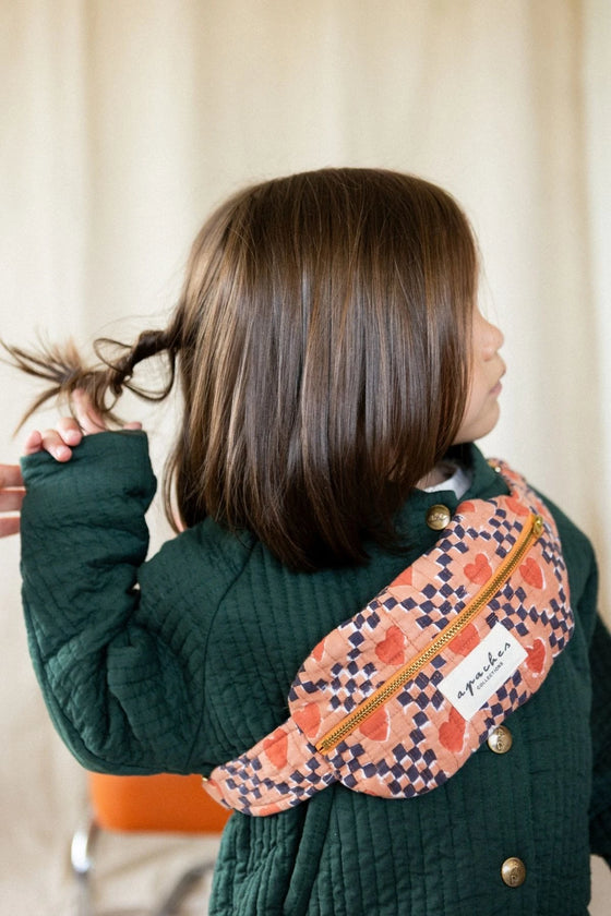 Mini sac banane Kela Violeta Rust Apaches Collections – sac pratique et tendance pour femme et enfant