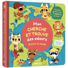  Livre Mon cherche et trouve des odeurs Autour du monde, Auzou.