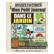  Livre tissu bébé "Mon Petit Journal – Dans le Jardin" Crinkly – éveil et découverte