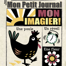  Livre tissu bébé "Mon Petit Journal – Mon Imagier" Crinkly – imagier noir et blanc pour éveil visuel