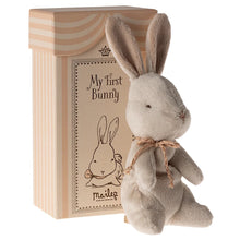  Doudou lapin Maileg My First Bunny avec sa boîte cadeau vintage