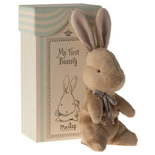  Doudou lapin Maileg My First Bunny avec sa boîte cadeau vintage