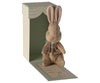 Doudou lapin Maileg My First Bunny avec sa boîte cadeau vintage