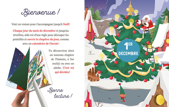 Livre Auzou Mon premier roman de l’Avent – Le concours du Père Noël, lecture de Noël pour enfants