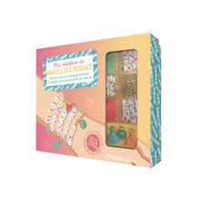  Coffret Auzou Bijoux Ma collection de bracelets à message – perles lettres et charms pour enfants dès 6 ans