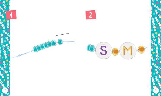 Coffret Auzou Bijoux Ma collection de bracelets à message – perles lettres et charms pour enfants dès 6 ans