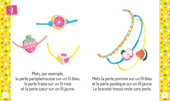 Coffret Auzou Bijoux Ma Mini Accumulation de Bracelets Fluos – kit créatif pour enfants dès 6 ans