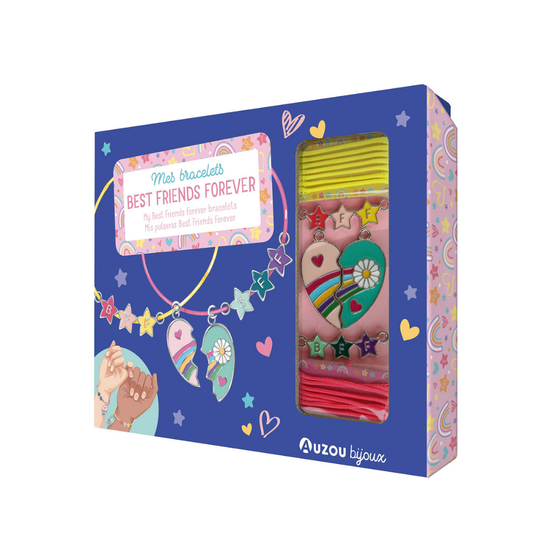 Coffret Auzou Bijoux Mes Bracelets Best Friends Forever – kit créatif enfants dès 6 ans