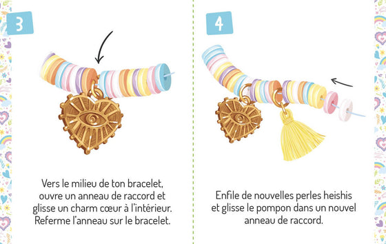 Coffret Auzou Bijoux Mes Bracelets d’Amitié Arc-en-ciel – kit créatif enfants dès 6 ans