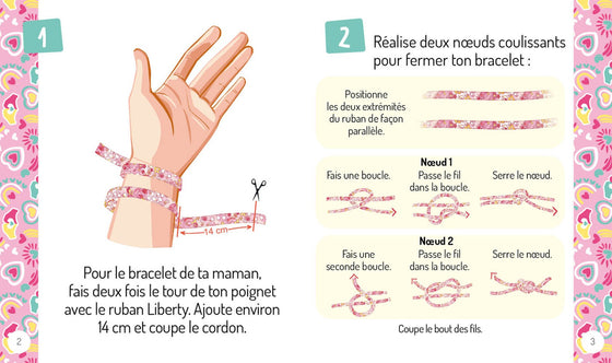 Coffret Auzou Bijoux Mon superbe duo de bracelets mère-fille – kit créatif à faire ensemble