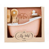 Set de bain pour poupée My Tubby Mrs Ertha coloris corail avec baignoire et accessoires