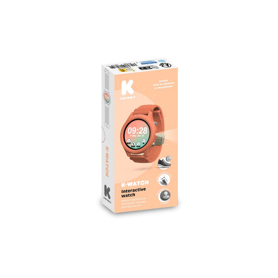 Montre connectée enfant corail Kidywatch Kidywolf