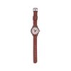Montre enfant rouge foncé apprentissage de l’heure – motif cerise Konges Slojd