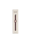 Montre enfant rouge foncé apprentissage de l’heure – motif cerise Konges Slojd