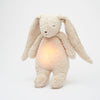 Lapin Moonie sable peluche veilleuse musicale et lumineuse bruits blancs apaisent bébé.