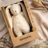 Lapin Moonie sable peluche veilleuse musicale et lumineuse bruits blancs apaisent bébé.