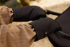 Moufles pour poussette noires Jollein 