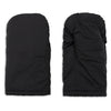 Moufles pour poussette noires Jollein sur fond blanc
