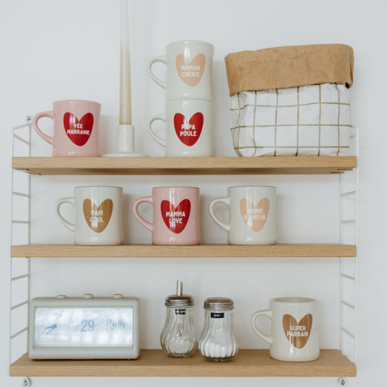 Mug céramique Mamie d’Amour Atelier Wagram – cadeau pour grand-mère