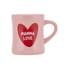 Mug céramique message Mamma Love rose – idée cadeau maman – Atelier Wagram