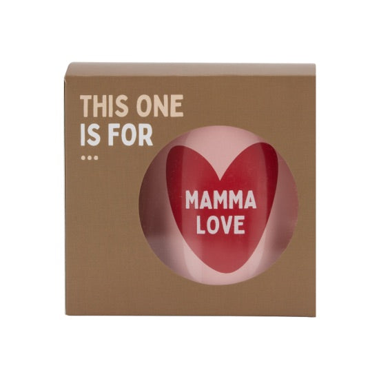 Mug céramique message Mamma Love rose – idée cadeau maman – Atelier Wagram