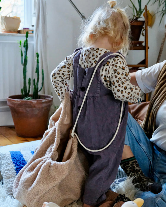 Nid Bag Teddy 2-en-1 Tante Reine Housse coussin d'allaitement et sac de rangement.