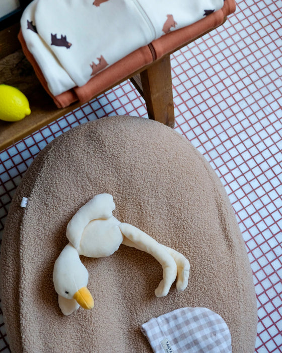Nid Bag Teddy 2-en-1 Tante Reine Housse coussin d'allaitement et sac de rangement.