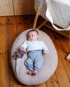 Nid Bag Teddy 2-en-1 Tante Reine Housse coussin d'allaitement et sac de rangement.