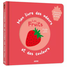  Livre des odeurs et couleurs des fruits Auzou pour enfant.