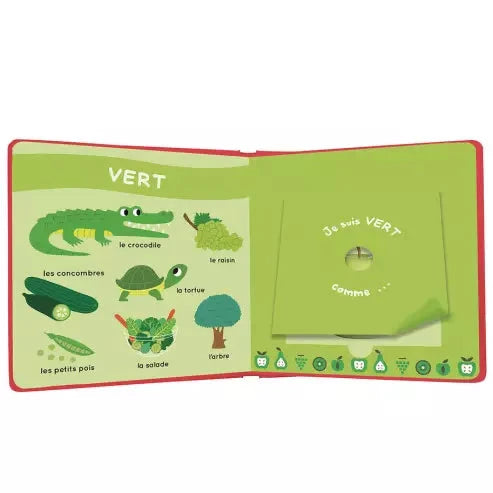 Livre des odeurs et couleurs des fruits Auzou pour enfant.