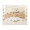 Pack 2 bandeaux bébé fille Twiny Mrs Ertha écru camel avec nœud