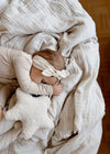 Pack 2 bandeaux bébé fille Twiny Mrs Ertha écru camel avec nœud