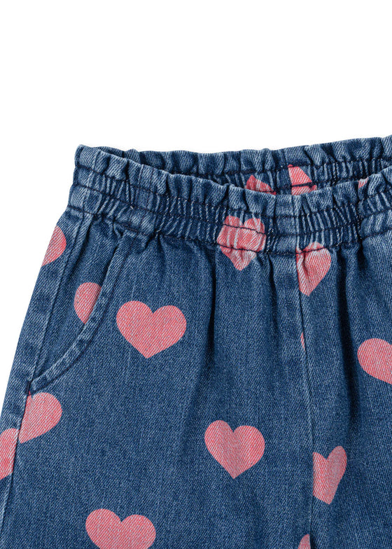 Pantalon Magot en jean, Bon coeur Pink, Konges Slojd.