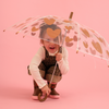 Parapluie enfant transparent à cœurs marron Atelier Wagram – parapluie enfant maternelle fille