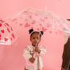 Parapluie enfant transparent à cœurs roses Atelier Wagram – parapluie enfant maternelle fille
