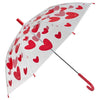 Parapluie enfant transparent à cœurs rouge Atelier Wagram – parapluie enfant maternelle fille