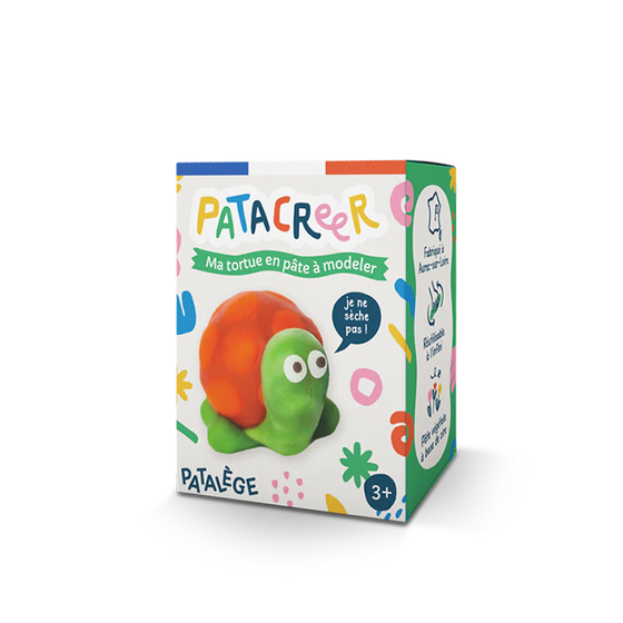 Patacreer ma tortue en pâte à modeler à partir de 3 ans