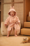Peignoir bébé Miffy Silk Rose rose Jollein 1-2 ans avec capuche