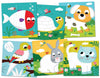 Kit tableaux faciles peinture au doigt animaux adorables pour enfants dès 3 ans
