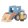 Pelleteuse en bois Little Dutch avec figurine – jouet de construction