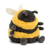 Peluche abeille Albee Bee Jellycat jaune et noire assise, toute douce