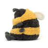 Peluche abeille Albee Bee Jellycat jaune et noire assise, toute douce