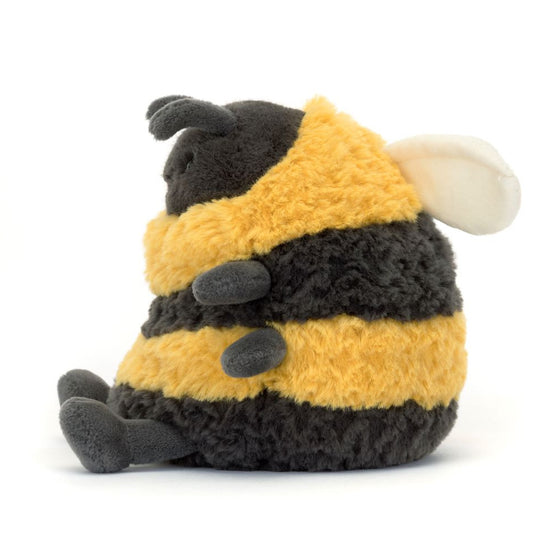 Peluche abeille Albee Bee Jellycat jaune et noire assise, toute douce